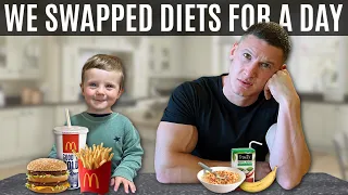 I swapped diets with my 1 year old son for a day…