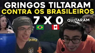 QUASE O FIM DO TIME ESTRANGEIRO APÓS O TREINO CONTRA MONOSCHAMPIONS - RENECRODILO LEAGUE OF LEGENDS