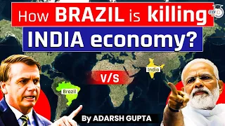 How Brazil is Planning to Defeat India? India Vs Brazil | UPSC GS2 & GS3 | StudyIQ