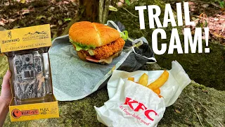 What Happens to JUNK FOOD Left in the Woods? Trail cam #Shorts