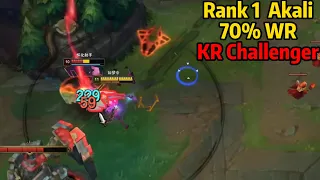 Rank 1 Akali: This 70% WR Challneger Akali Main is a Monster!