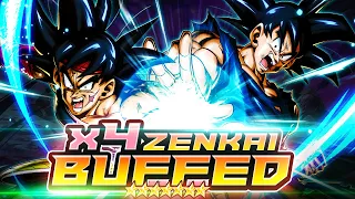 4x ZENKAI BUFFED LF GOKU AND BARDOCK ARE INDESTRUCTIBLE! UNFAIR LEVELS OF DMG! | Dragon Ball Legends