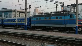 UltraHD 4K Електровоз ЧС4-063 з поїздом EN 29 Київ-Ужгород