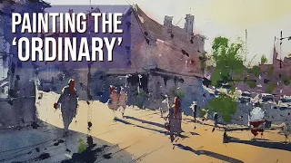 FULL Watercolor Demo - Bury St Edmunds UK