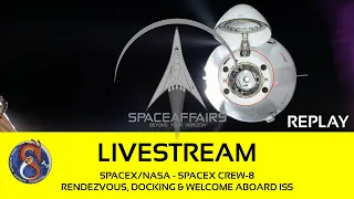 SpaceX/NASA - SpaceX Crew 8 - Rendezvous & Docking ISS - March 5, 2024