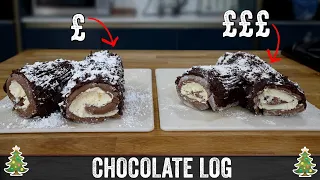 Cheap VS Expensive Chocolate Log