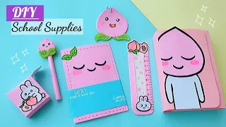 DIY EASY SCHOOL SUPPLIES - BACK TO SCHOOL HACKS AND CRAFTS 🍑 -diy school supplies idea /paper craft