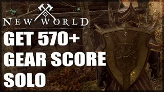 New Solo Gear Score Farming Spot - New World