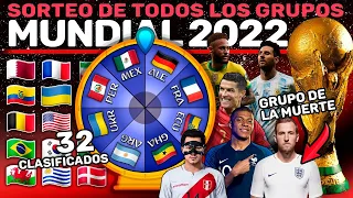 Sorteo Grupos MUNDIAL Qatar 2022 con las 32 selecciones clasificadas !!! y los Bombos completos