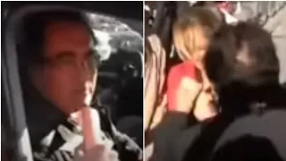 Albano Carrisi arriva alle mani: prende a schiaffi una donna in mezzo alla strada. Scena vomitevole