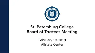 Board Of Trustees Meeting: 02-19-19