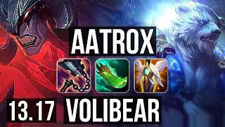 AATROX vs VOLIBEAR (TOP) | 13/0/7, Legendary, Rank 11 Aatrox | JP Grandmaster | 13.17