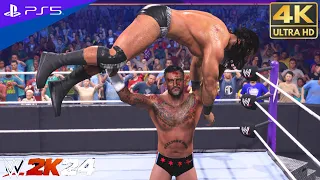 WWE 2K24 - CM Punk vs. Drew McIntyre - No Holds Barred Match at Wrestlemania | PS5™[4K60]