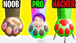 Can We Go NOOB vs PRO vs HACKER In PAW CARE?! (ALL LEVELS!)