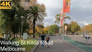 Walking St Kilda Road | Melbourne Australia | 4K UHD