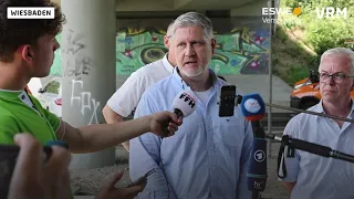 Pressekonferenz zur Salzbachtalbrücke: Der Stand der Dinge