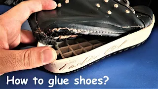 How to Glue the Shoe Sole? | Shoe Repair