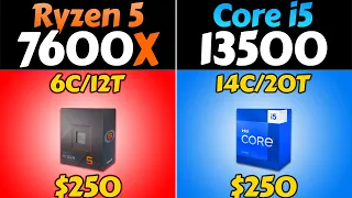R5 7600X vs i5-13500 (DDR4 vs DDR5) - Which CPU is Better Value for Money?
