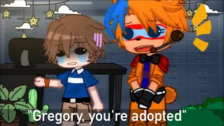 “Gregory, you're adopted” || Ft. Glamrock Freddy & Gregory || FNaF SB || Gacha Club