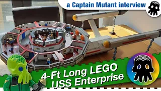 S5:E1: Andorian Soup and his 4-foot long LEGO USS Enterprise NCC-1701