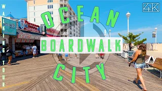 Ocean City Boardwalk [4K] Tour (2021)