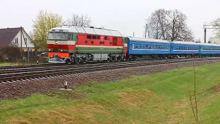 ТЭП70-0353 (БЧ, ТЧ-15 Орша) с поездом №606 Брест - Полоцк (БЧ)
