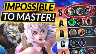 10 ALL-TIME HARDEST Champions to Master - IMPOSSIBLE MAINS - LoL Guide