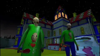 GRANNY IS BALDINA AND GRANDPA IS BALDI IN GRANNY 3 - FULL GAMEPLAY