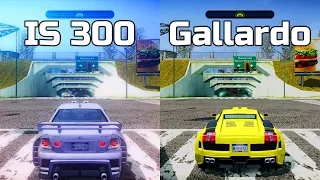 NFS Most Wanted: Lexus IS 300 vs Lamborghini Gallardo - Drag Race