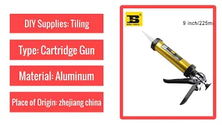 BOSI 9" manual caulking cartridge gun for Sausage Packs & Cartridges Aluminium tube