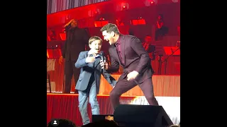 Michael Buble & Dylan Emery sing Higher & Fever … MINI BUBLE! 5/6/22 Resorts World Las Vegas Tour,