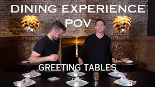 Dining Experience POV | Greeting Tables as a Restaurant Server