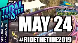 Tidal Twister's Opening Announced! | SeaWorld San Diego's New Coaster!