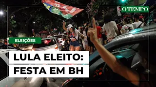 Eleitores do PT em Belo Horizonte comemoram a eleição de Lula