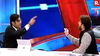 Arnab Goswami Vs Waris Pathan Over Anthem Controversy