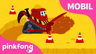 Bulldozer | Lagu Mobil | Kartun & Lagu Anak Bahasa Indonesia | Pinkfong dan Baby Shark