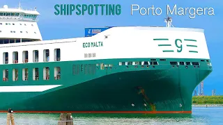 160 MIN Venice Shipspotting at Porto Marghera, Italy- 4K