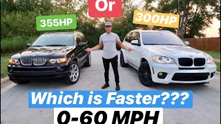 Battle between Bmw e53 vs e70 Which one is faster 0-60 ???