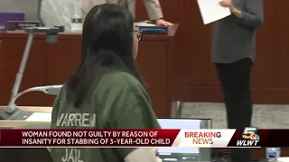 Woman accused of stabbing 3-year-old neighbor found not guilty by reason of insanity