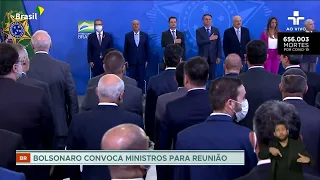 Bolsonaro se reúne na manhã desta quinta-feira (17) com ministros no Palácio da Alvorada