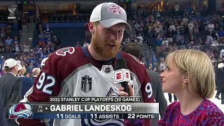 Gabriel Landeskog describes emotions lifting the Stanley Cup: 'It's incredible!' | NHL on ESPN