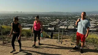 4k Walking Tour: Culver City Stairs (Baldwin Hills Scenic Overlook) 2022 Los Angeles.