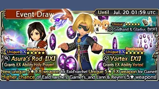 DFFOO - Eald'narche & Garnet EX Banner Ticket Draw Pulls & Free Multi Draw Pulls