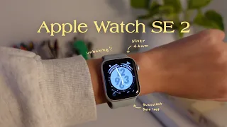 apple watch SE 2 40mm (silver) unboxing!! + set up