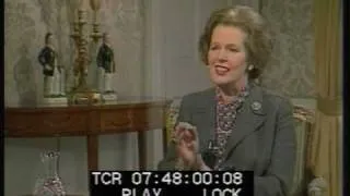 Margaret Thatcher's fashion sense - TV-am - 1984