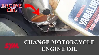 How to Change Engine Oil for SYM 125 Jet Power Scooter | Maintenance Operations