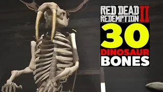 Red Dead Redemption 2 : ตามหากระดูกไดโนเสาร์ทั้ง 30 ชิ้น!!! 30 Bones Dinosaur Locations