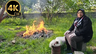 Burning Garbage And Cooking Torshi E Vash Khoresh: A Day In The Rural Life" 🍗🔥