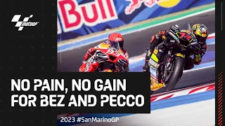 Resilience shown in the last 5 minutes of MotoGP™ Practice! 🔥 | 2023 #SanMarinoGP 🇸🇲