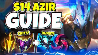AZIR SEASON 14 MINI GUIDE (BEST BUILDS AND RUNES TO CLIMB WITH)